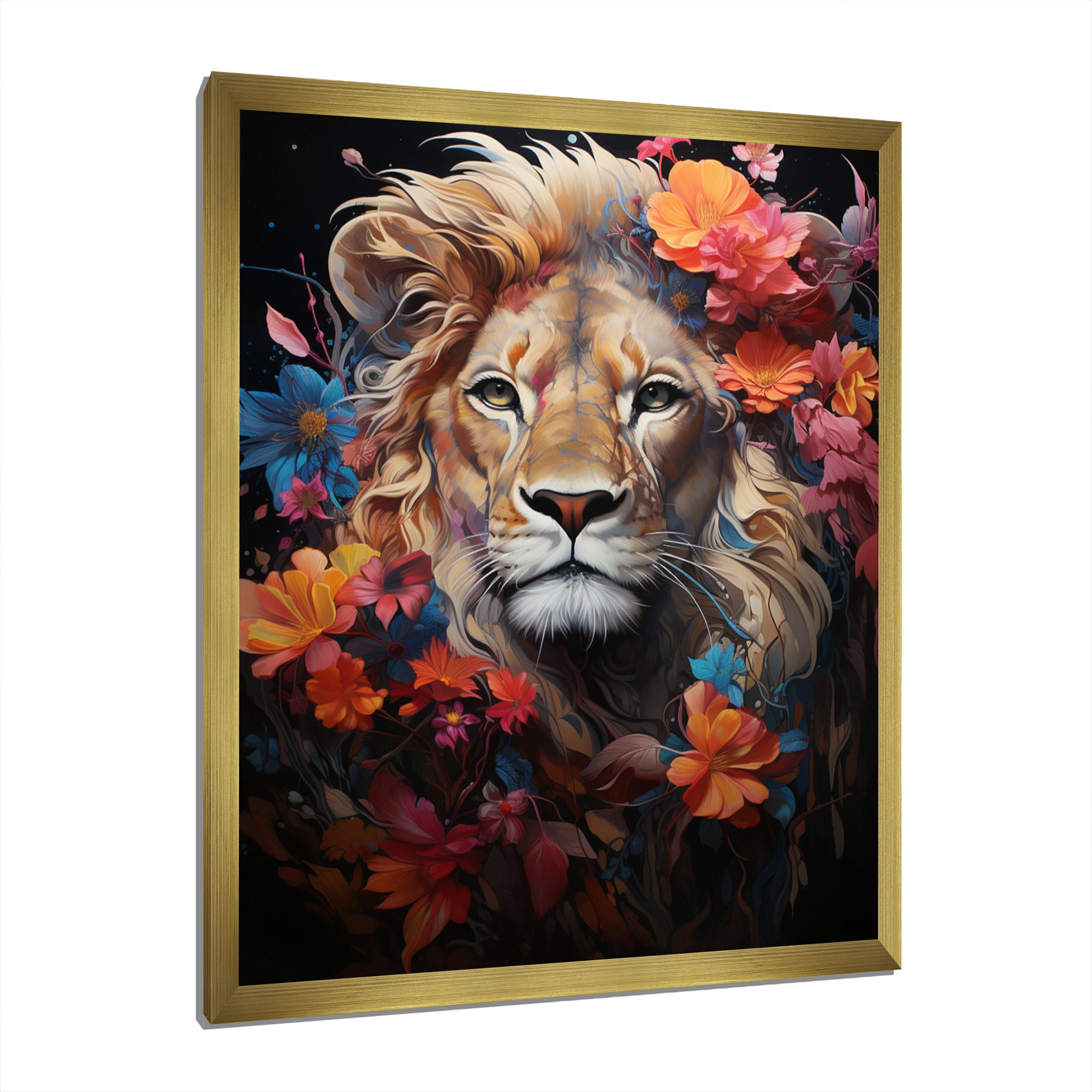 Lion Mystical Domain Fantasy - Lion Canvas Wall Art