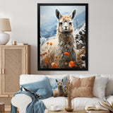 Llama Landscape In Winter - Llama Wall Decor