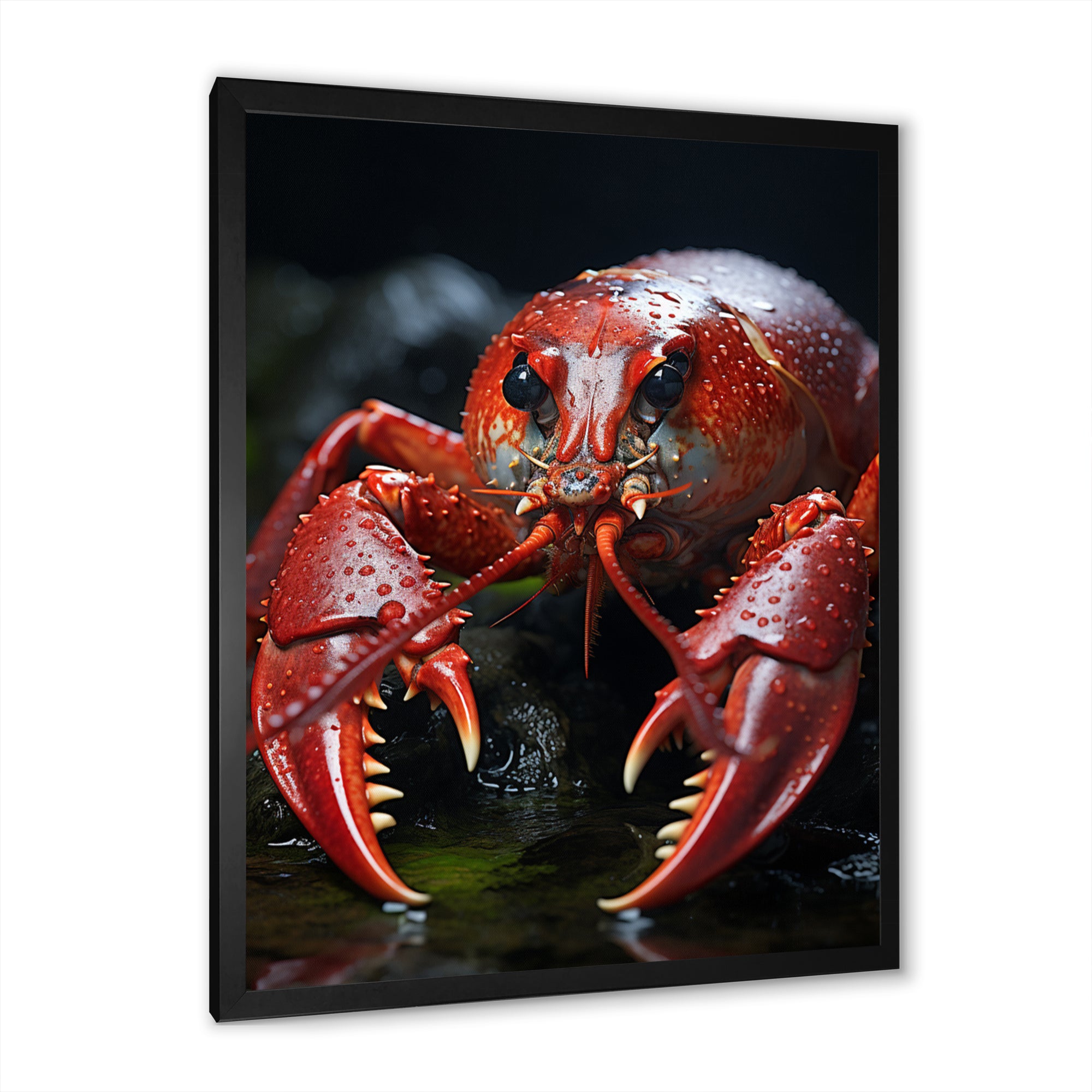 Coral Black Lobster Lively Lobster - Lobster Wall Art Prints