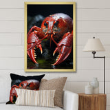 Coral Black Lobster Lively Lobster - Lobster Wall Art Prints