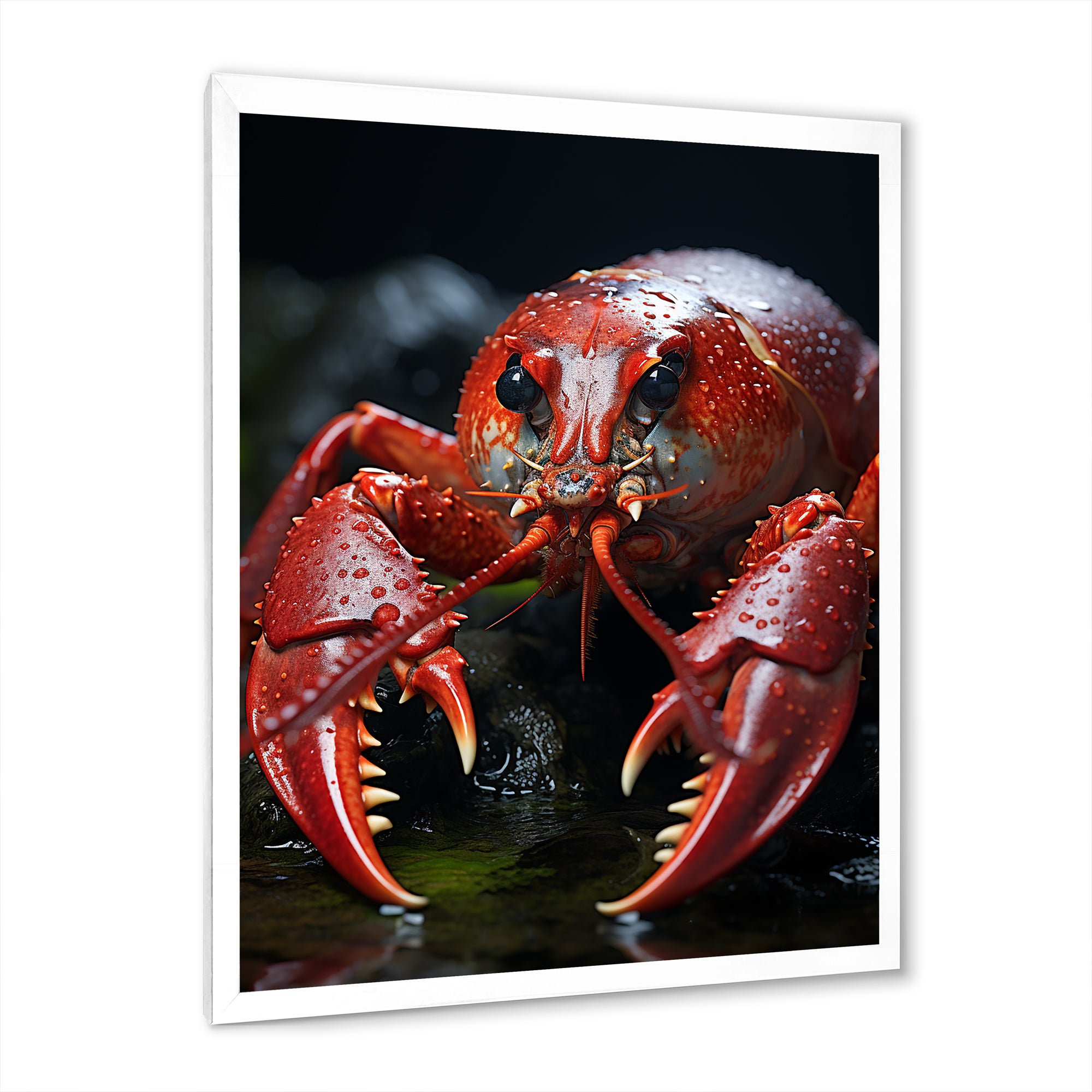 Coral Black Lobster Lively Lobster - Lobster Wall Art Prints