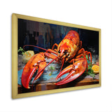 Red Lobster Meal - Lobster Large Canvas Wall Art