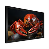 Coral Black Lobster Portrait - Lobster Home Decor Art