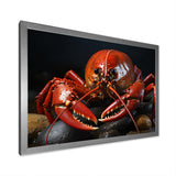 Coral Black Lobster Portrait - Lobster Home Decor Art