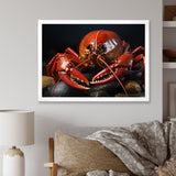 Coral Black Lobster Portrait - Lobster Home Decor Art