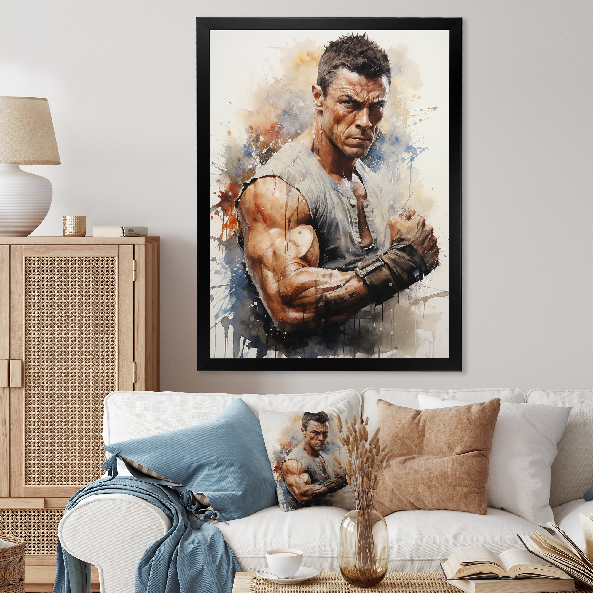 Martial Art Jean Claude Van - Martial Arts Canvas Wall Art