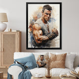 Martial Art Jean Claude Van - Martial Arts Canvas Wall Art