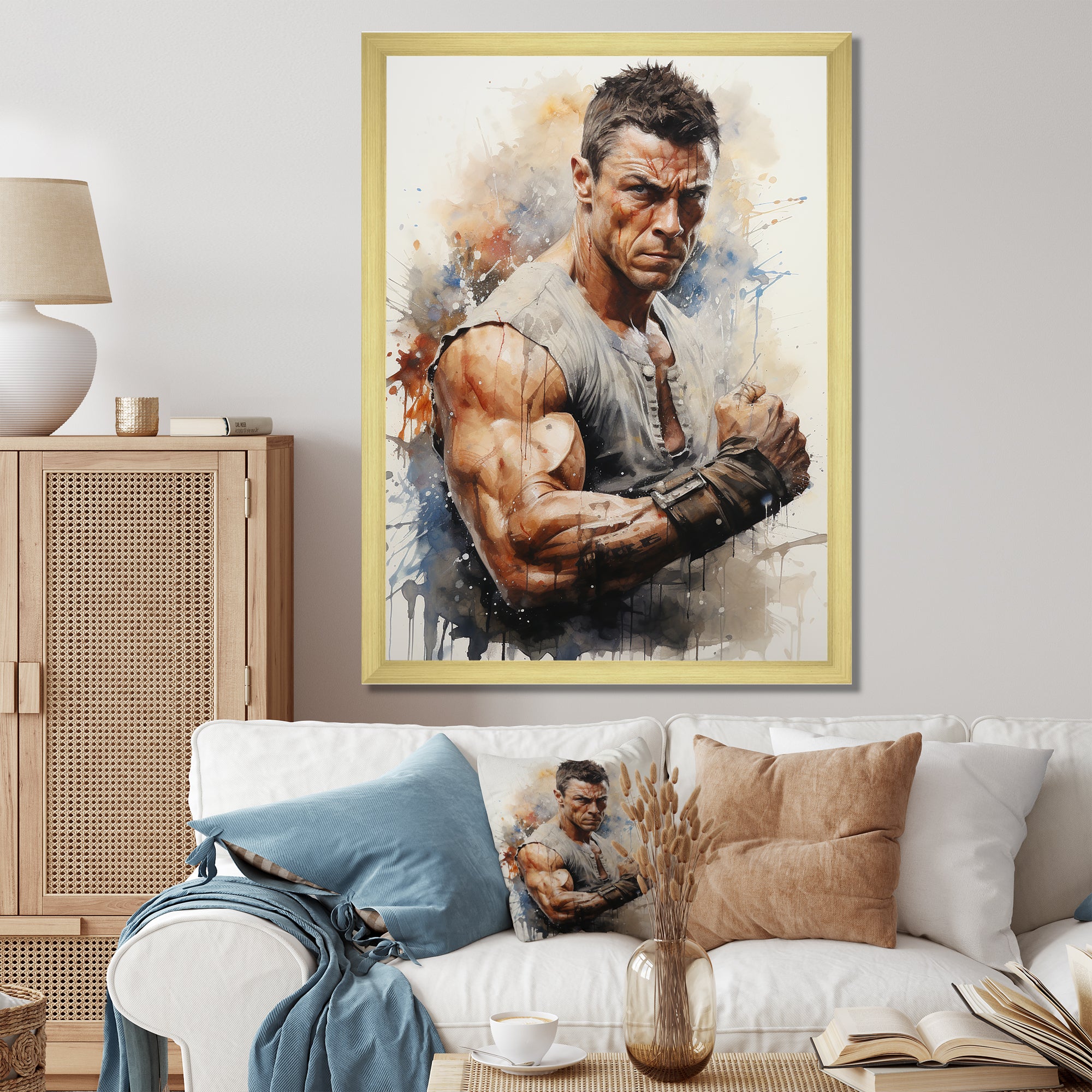Martial Art Jean Claude Van - Martial Arts Canvas Wall Art