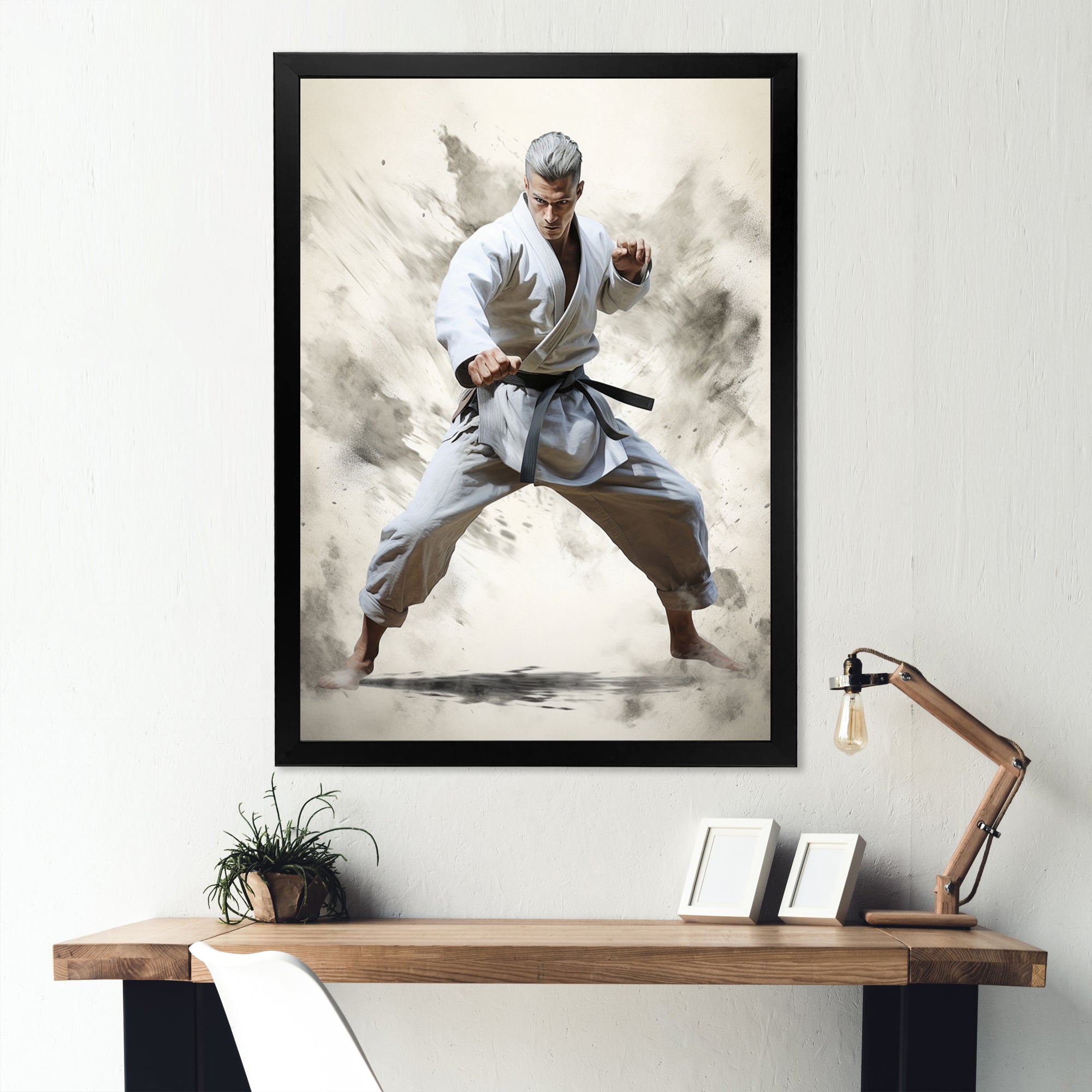 Martial Art Serenity In Action I - Martial Arts Canvas Wall Art