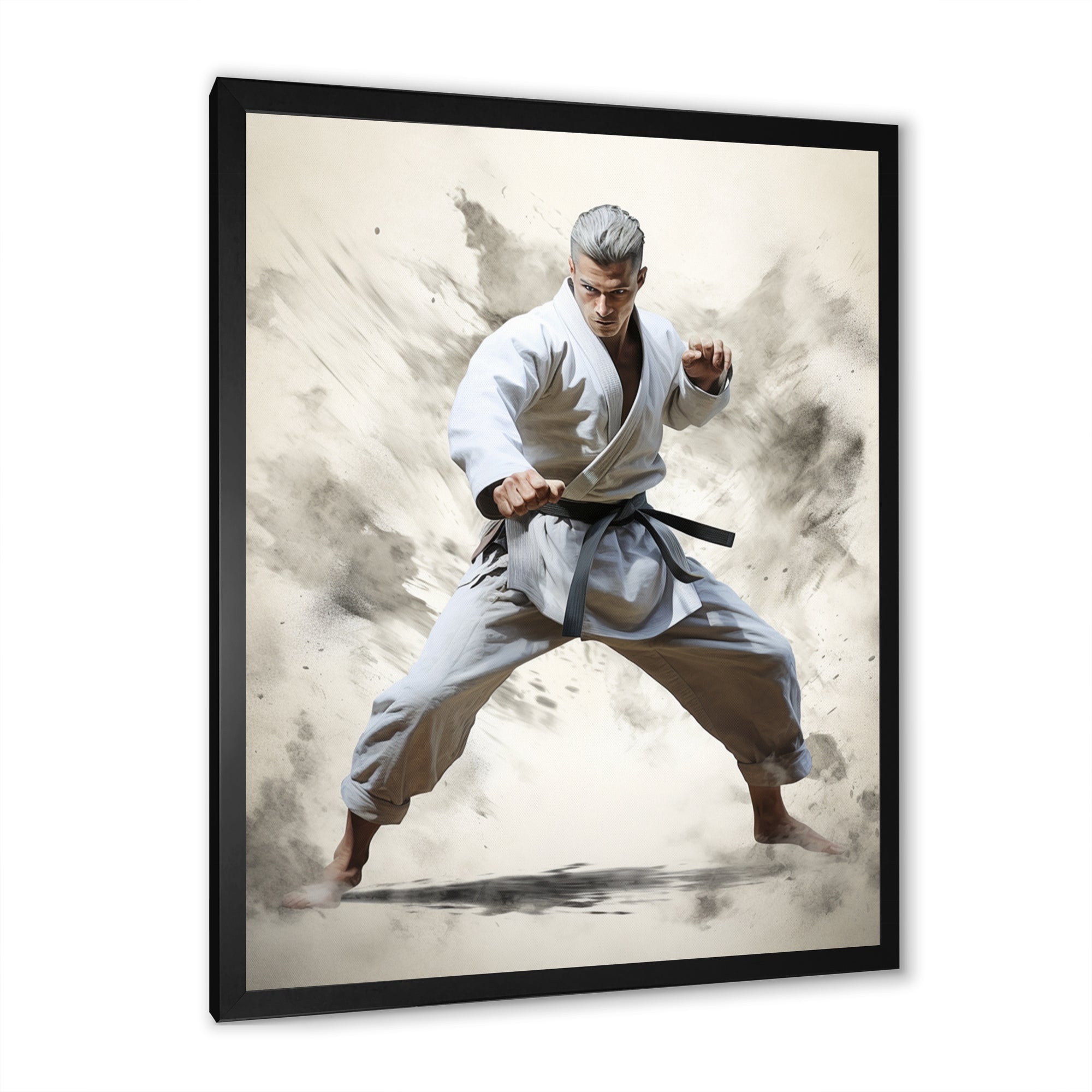 Martial Art Serenity In Action I - Martial Arts Canvas Wall Art