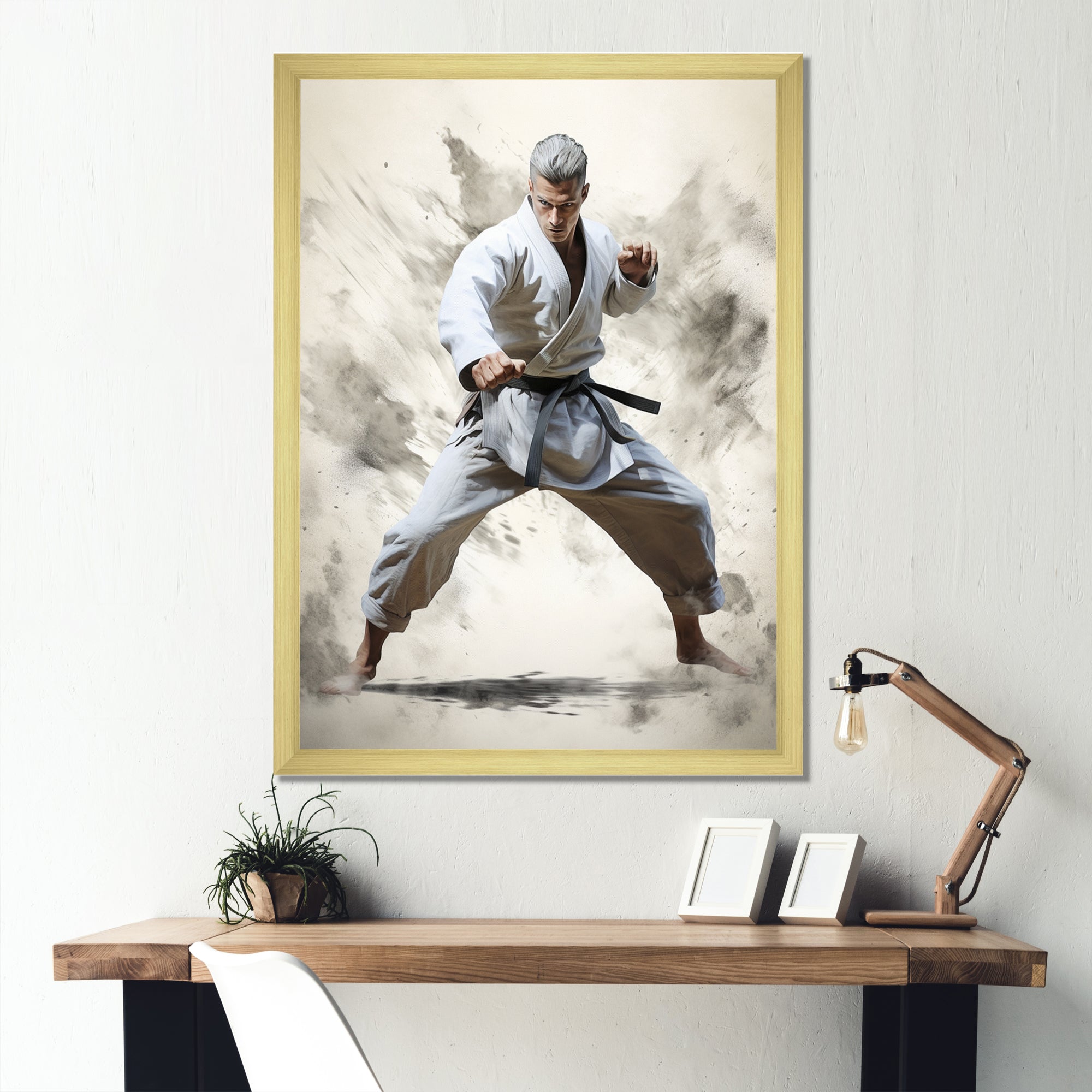 Martial Art Serenity In Action I - Martial Arts Canvas Wall Art