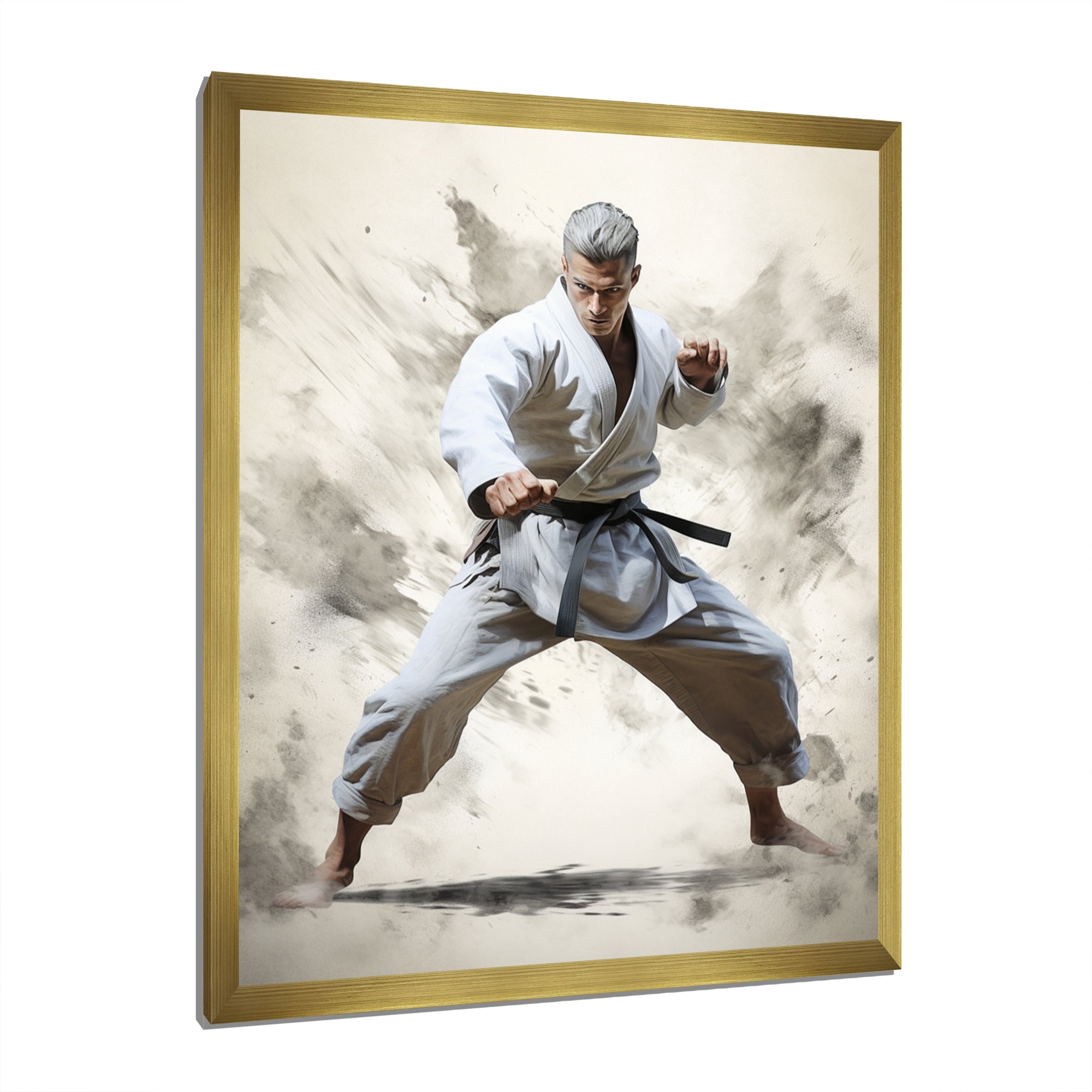 Martial Art Serenity In Action I - Martial Arts Canvas Wall Art