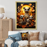 Orange Black Meercat Community Papercut - Orange Meercat Wall Art