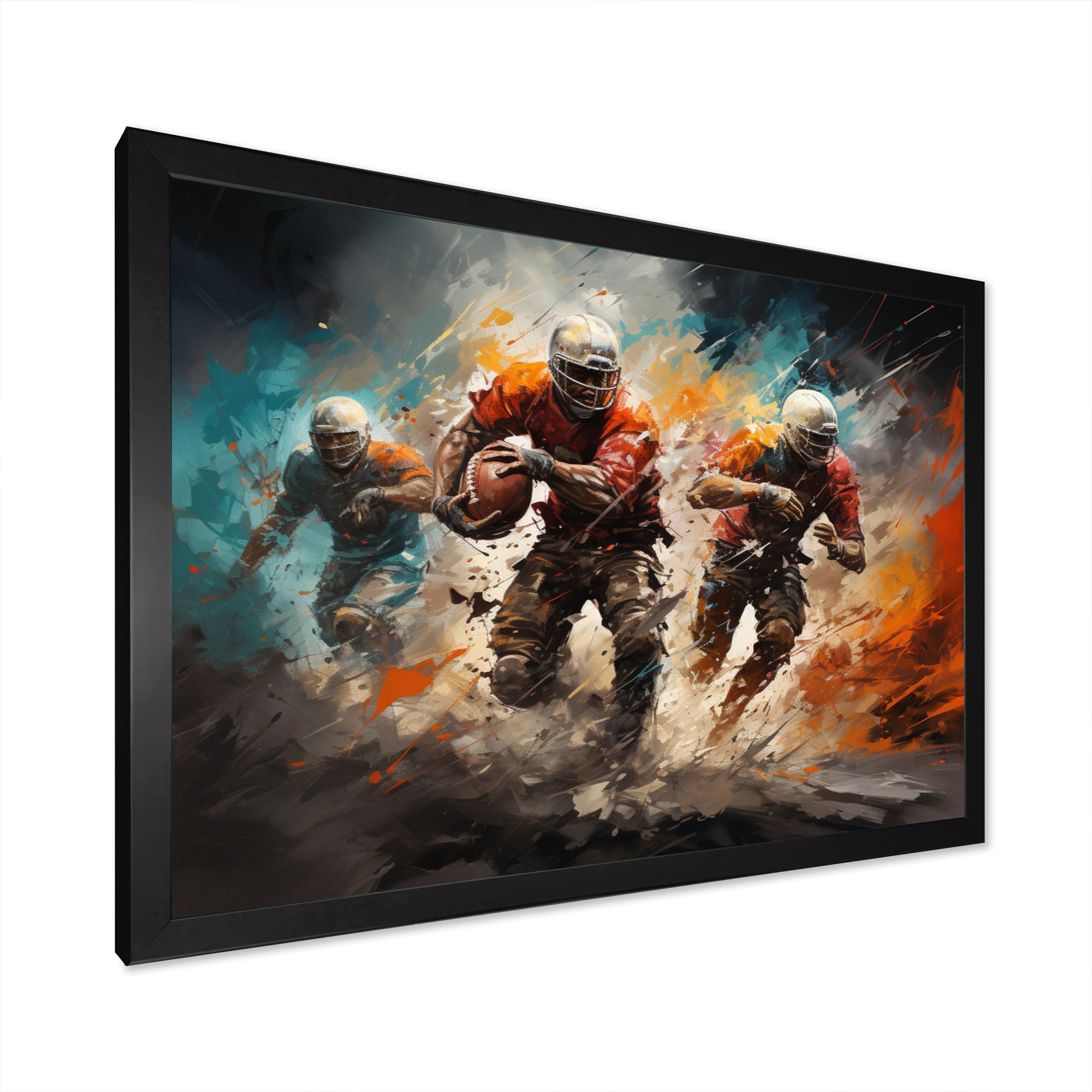 Orange Football Game Day - Football Canvas Wall Art