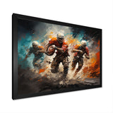 Orange Football Game Day - Football Canvas Wall Art
