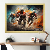 Orange Football Game Day - Football Canvas Wall Art