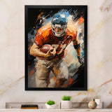 Football Gridiron Rhythms I - Football Canvas Wall Art