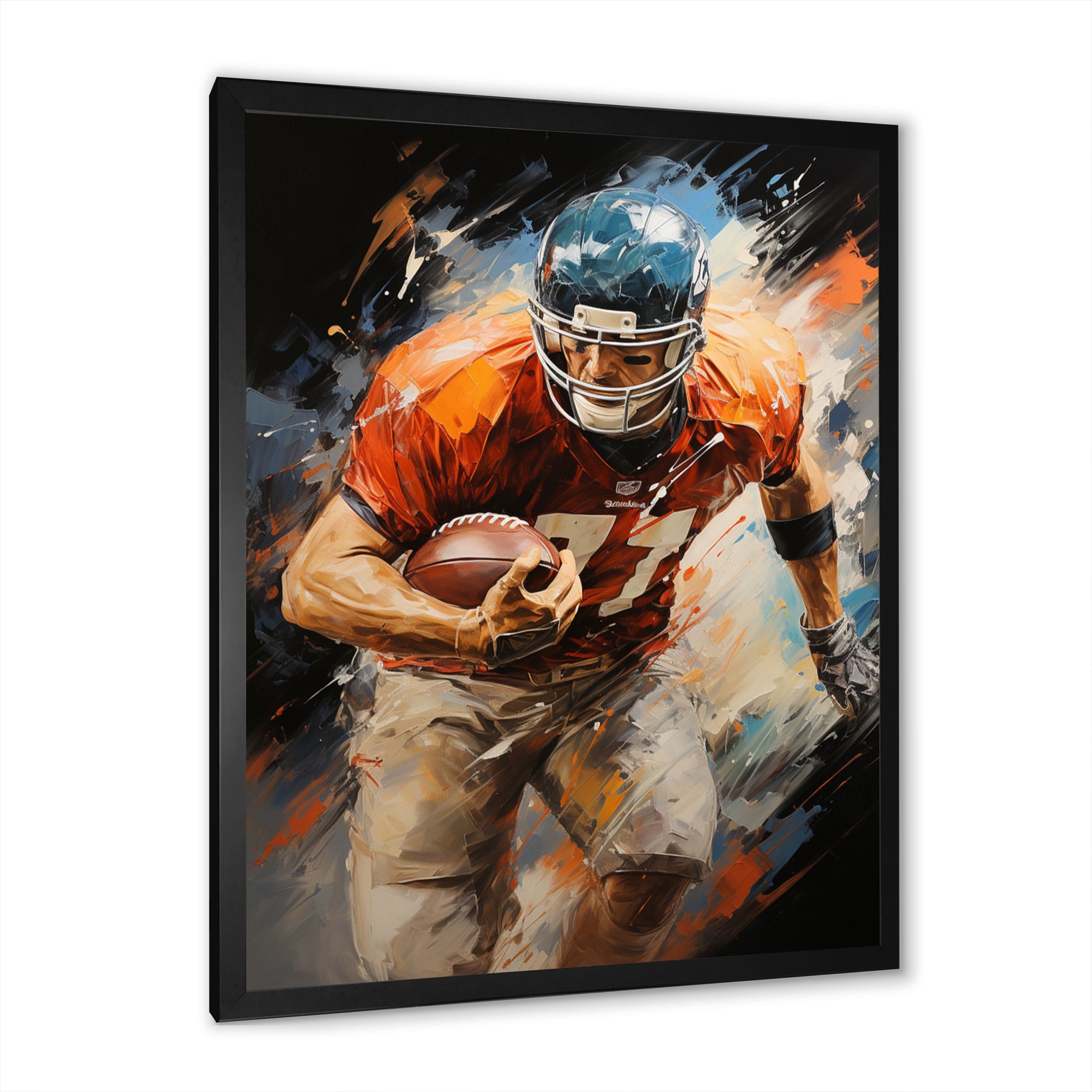 Football Gridiron Rhythms I - Football Canvas Wall Art