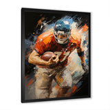 Football Gridiron Rhythms I - Football Canvas Wall Art
