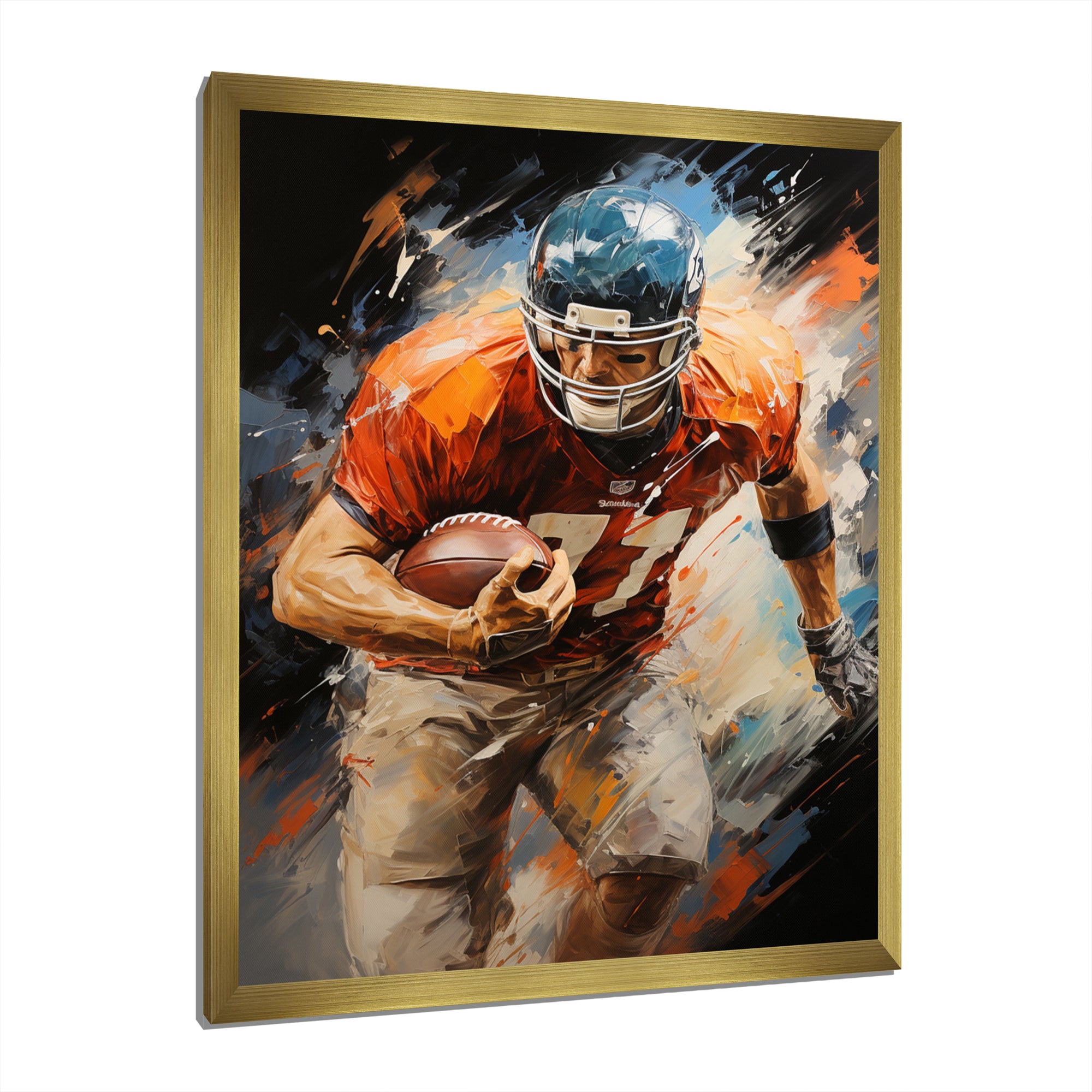Football Gridiron Rhythms I - Football Canvas Wall Art