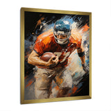 Football Gridiron Rhythms I - Football Canvas Wall Art