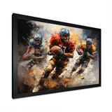 Football Gridiron Symphony I - Football Canvas Wall Art