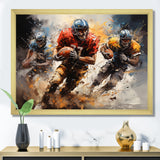 Football Gridiron Symphony I - Football Canvas Wall Art