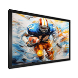 Football Rhythmic Momentum I - Football Canvas Wall Art