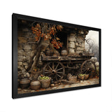 Old Cart  Chronicles - Old American Cart Canvas Wall Art