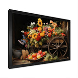 Old Cart  Harvest - Old American Cart Canvas Wall Art