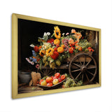 Old Cart  Harvest - Old American Cart Canvas Wall Art