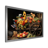 Old Cart  Harvest - Old American Cart Canvas Wall Art
