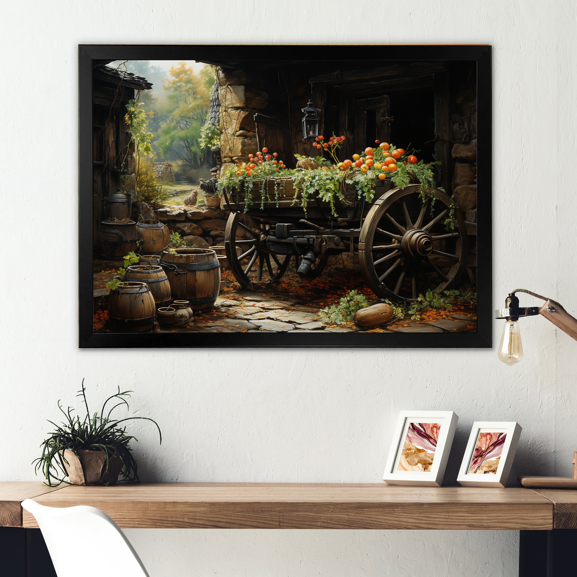 Old Cart  Legacy - Old American Cart Canvas Wall Art