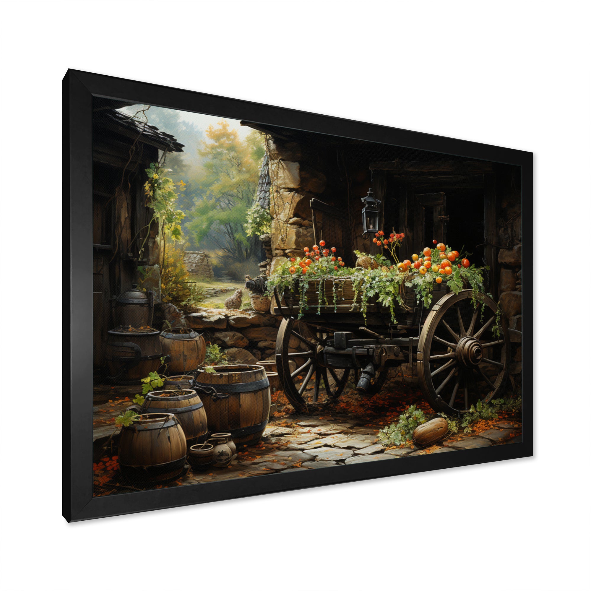Old Cart  Legacy - Old American Cart Canvas Wall Art
