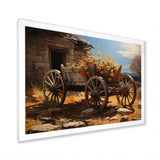 Brown Old Cart  Legacy I - Old American Cart Canvas Wall Art