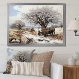 White Old Cart  Legacy - Old American Cart Canvas Wall Art