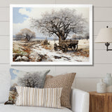 White Old Cart  Legacy - Old American Cart Canvas Wall Art