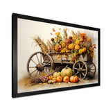 Yellow Old Cart Country Treasures - Old American Cart Canvas Wall Art