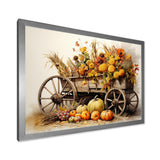 Yellow Old Cart Country Treasures - Old American Cart Canvas Wall Art