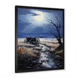 Grey Old Cart Forgotten Journey - Old American Cart Canvas Wall Art