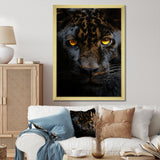 Black White Panther Eyes Of Intensity - Panther Wall Decor