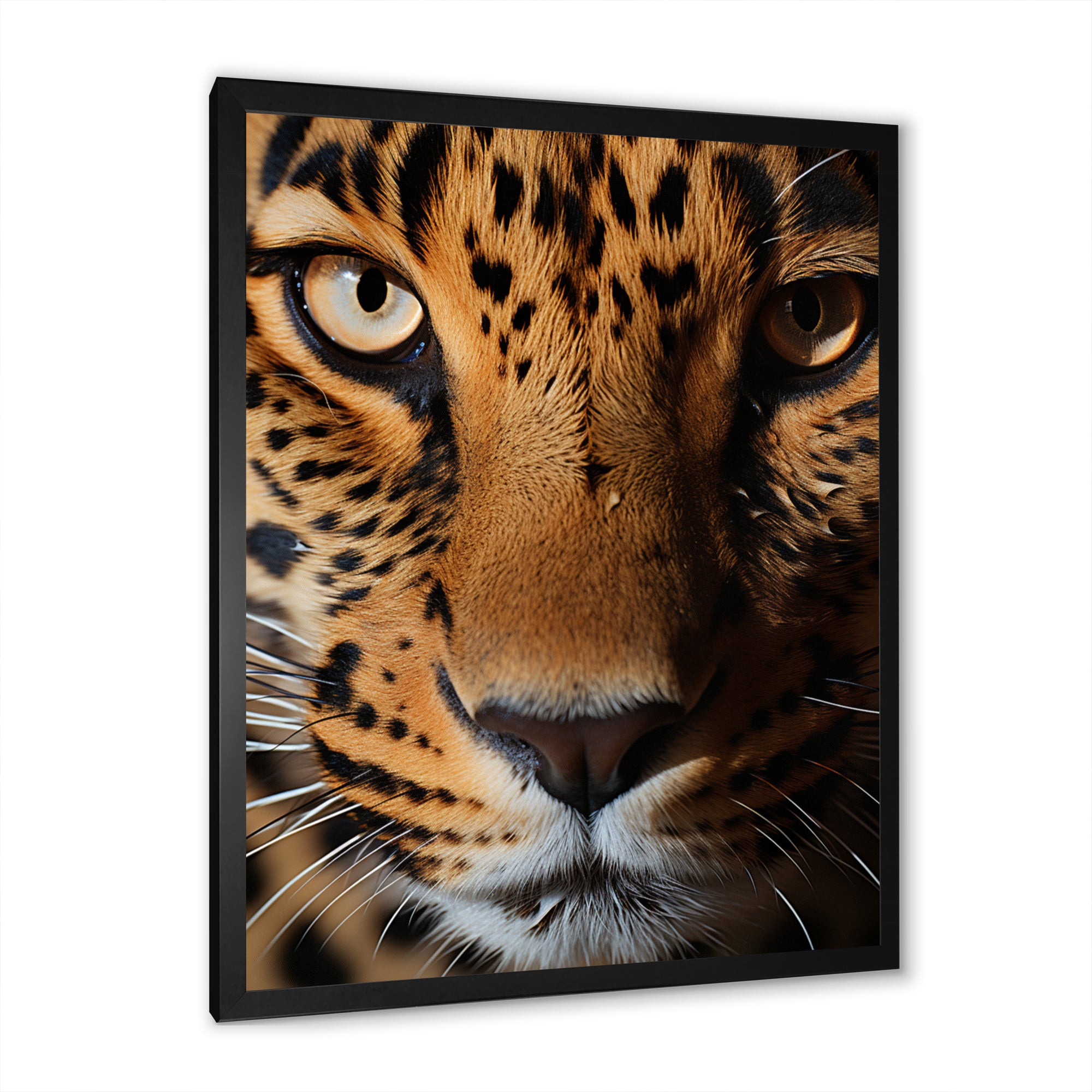 Brown Leopard Textures Of Strength - Panther Home Decor Art