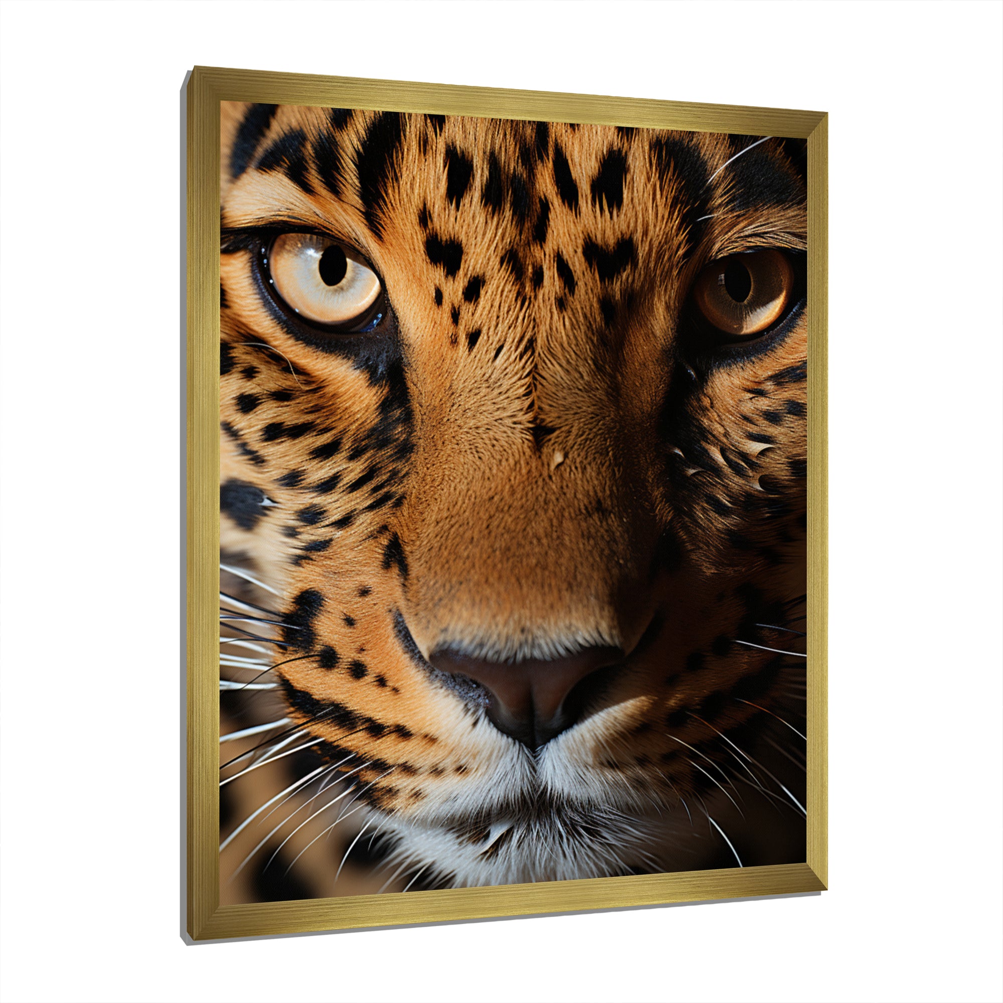 Brown Leopard Textures Of Strength - Panther Home Decor Art