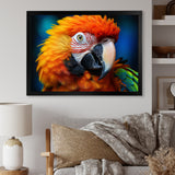 Yellow Red Parrot Colorful Parrot - Parrot Canvas Wall Art