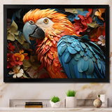 Red Parrot Parrots Parade - Parrot Wall Art Prints