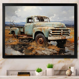 Pickup Truck Atmospheric Impressionism I - Pickup Truck Canvas Wall Art