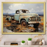 Pickup Truck Atmospheric Impressionism I - Pickup Truck Canvas Wall Art