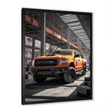 Pickup Truck Construction Chronicles I - Pickup Truck Canvas Wall Art