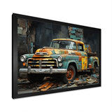 Pickup Truck Poupart Collage - Pickup Truck Canvas Wall Art