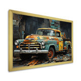 Pickup Truck Poupart Collage - Pickup Truck Canvas Wall Art